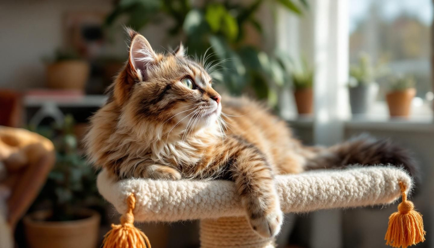 Wie wählt man den perfekten Kratzbaum für große Katzen aus?